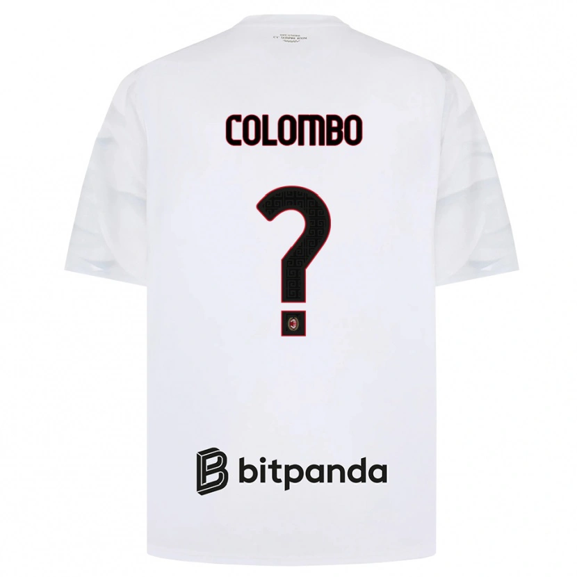 Danxen Kinder Tommaso Colombo #0 Weiß Rot Schwarz Auswärtstrikot Trikot 2026/27 T-Shirt Österreich