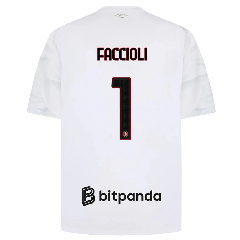 Danxen Kinder Pietro Faccioli #1 Weiß Rot Schwarz Auswärtstrikot Trikot 2026/27 T-Shirt Österreich