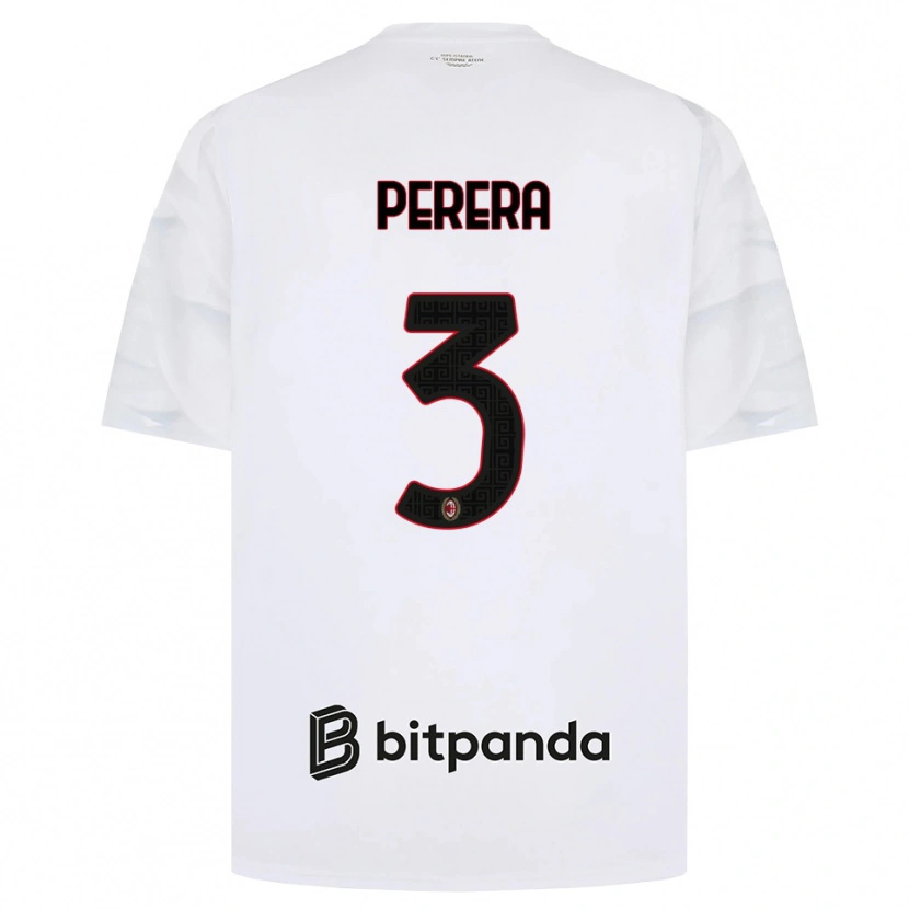 Danxen Kinder Nirash Perera #3 Weiß Rot Schwarz Auswärtstrikot Trikot 2026/27 T-Shirt Österreich