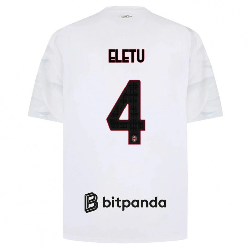 Danxen Kinder Victor Eletu #4 Weiß Rot Schwarz Auswärtstrikot Trikot 2026/27 T-Shirt Österreich