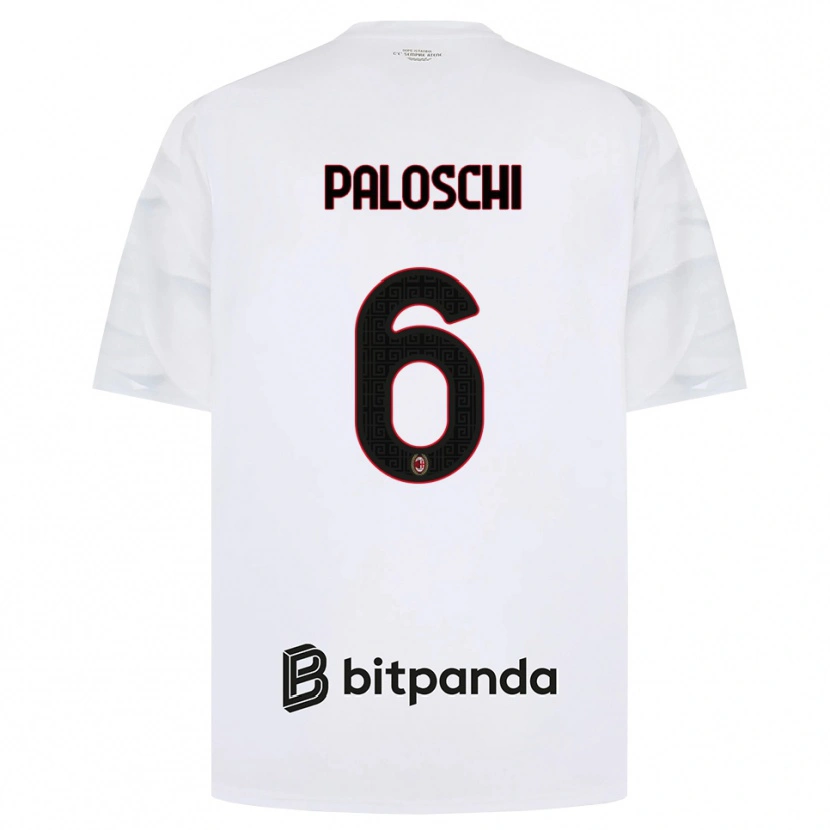 Danxen Kinder Dorian Paloschi #6 Weiß Rot Schwarz Auswärtstrikot Trikot 2026/27 T-Shirt Österreich