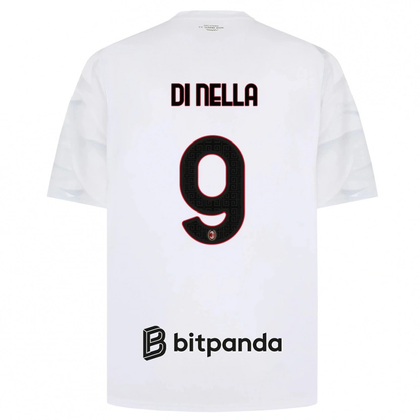 Danxen Kinder Ludovico Di Nella #9 Weiß Rot Schwarz Auswärtstrikot Trikot 2026/27 T-Shirt Österreich