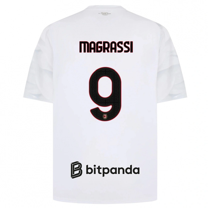 Danxen Kinder Andrea Magrassi #9 Weiß Rot Schwarz Auswärtstrikot Trikot 2026/27 T-Shirt Österreich