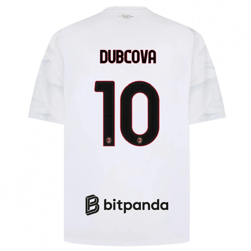 Danxen Kinder Kamila Dubcova #10 Weiß Rot Schwarz Auswärtstrikot Trikot 2026/27 T-Shirt Österreich