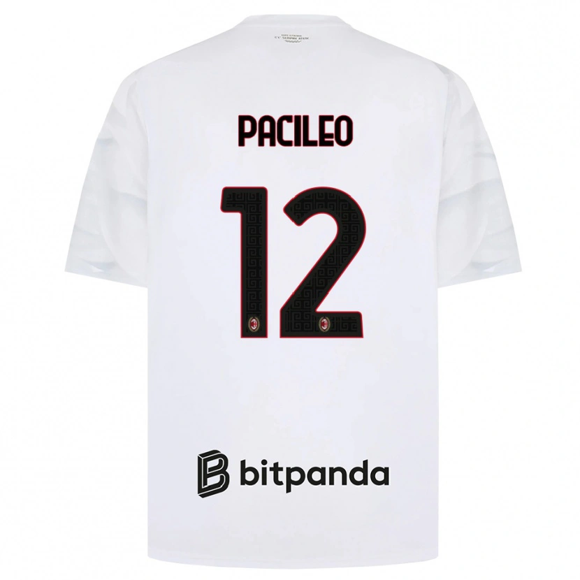 Danxen Kinder Alessandro Pacileo #12 Weiß Rot Schwarz Auswärtstrikot Trikot 2026/27 T-Shirt Österreich