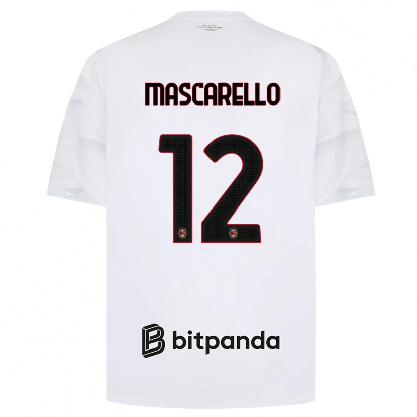 Danxen Kinder Marta Mascarello #12 Weiß Rot Schwarz Auswärtstrikot Trikot 2026/27 T-Shirt Österreich