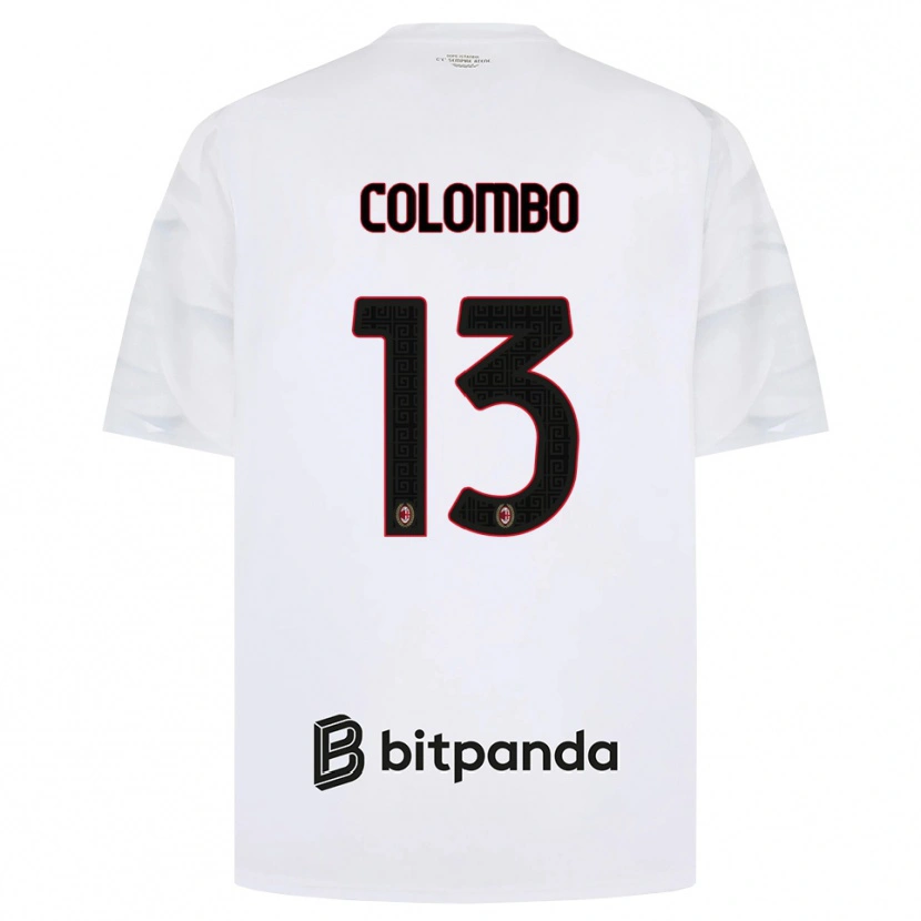 Danxen Kinder Federico Colombo #13 Weiß Rot Schwarz Auswärtstrikot Trikot 2026/27 T-Shirt Österreich