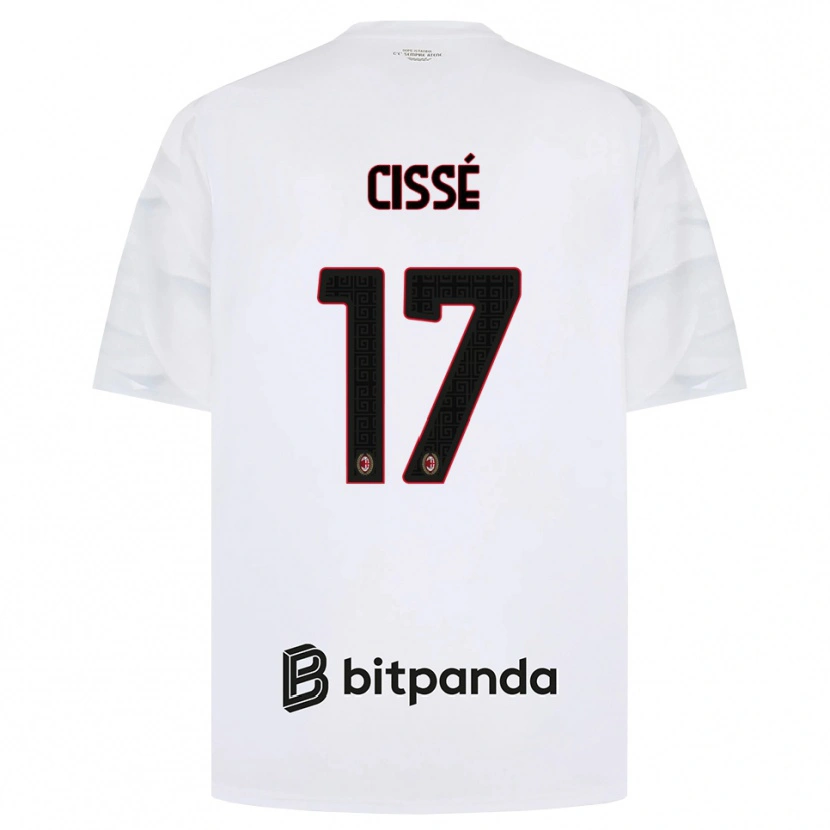 Danxen Kinder Maiga-Hamadoun Cissé #17 Weiß Rot Schwarz Auswärtstrikot Trikot 2026/27 T-Shirt Österreich
