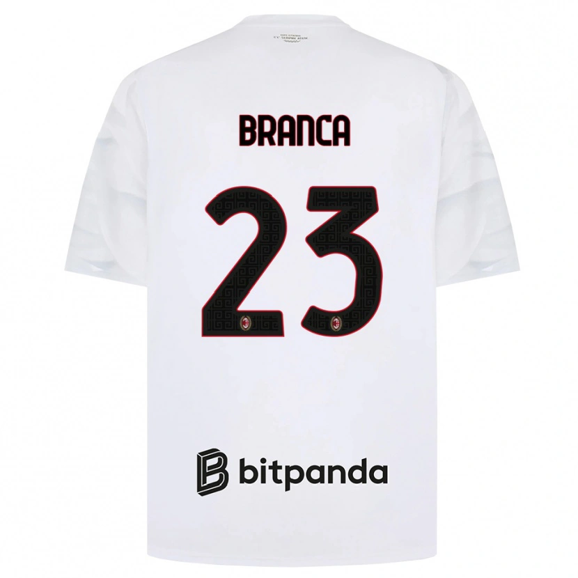 Danxen Kinder Simone Branca #23 Weiß Rot Schwarz Auswärtstrikot Trikot 2026/27 T-Shirt Österreich