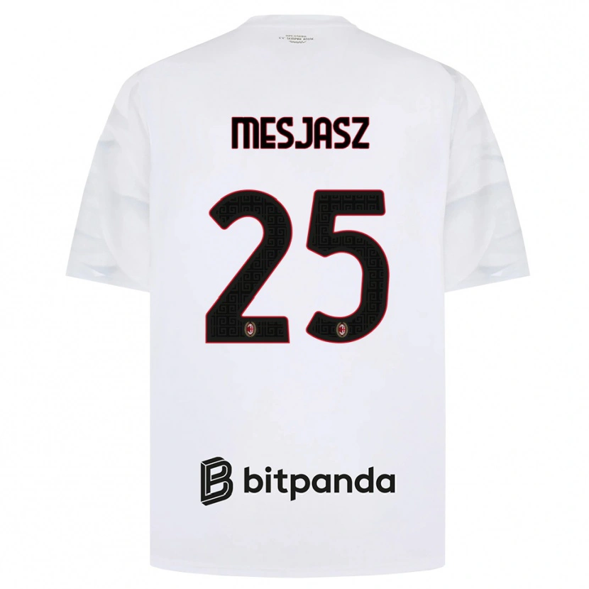 Danxen Kinder Malgorzata Mesjasz #25 Weiß Rot Schwarz Auswärtstrikot Trikot 2026/27 T-Shirt Österreich