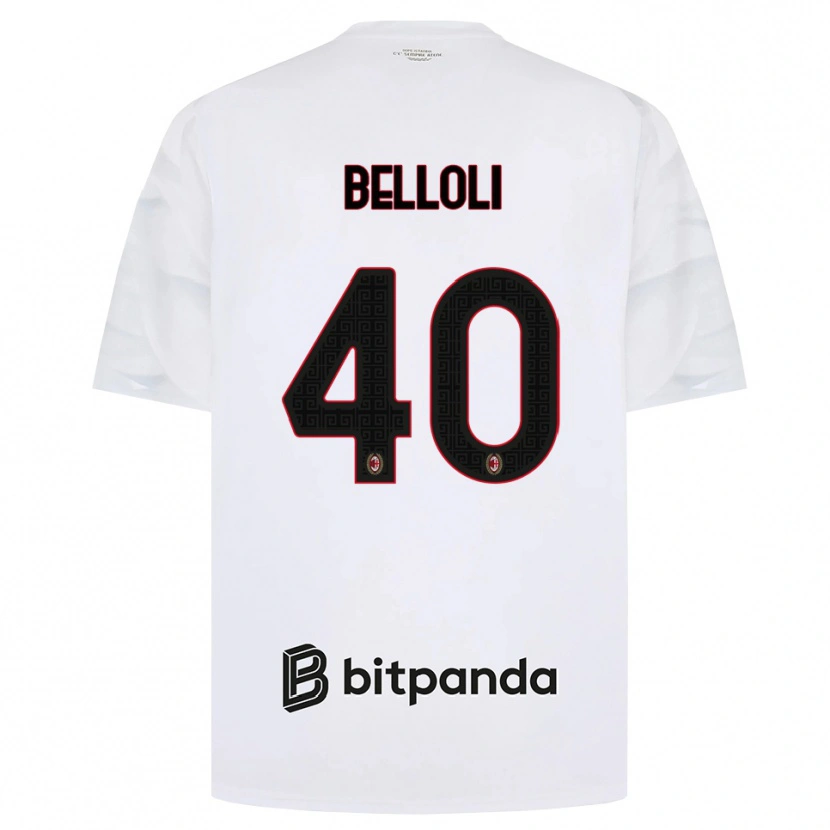 Danxen Kinder Sofia Belloli #40 Weiß Rot Schwarz Auswärtstrikot Trikot 2026/27 T-Shirt Österreich