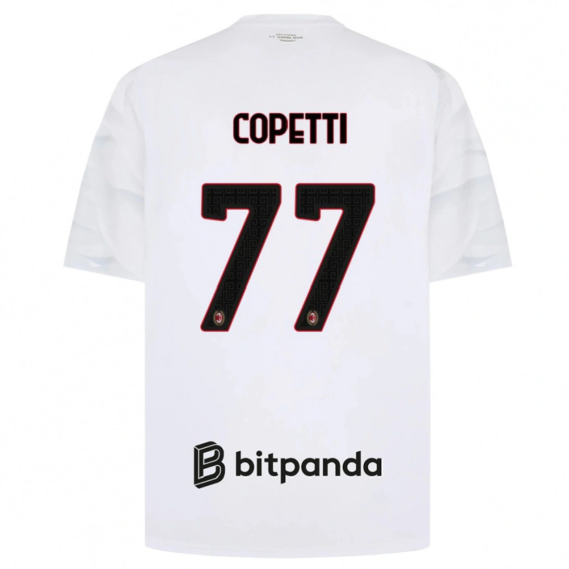 Danxen Kinder Matilde Copetti #77 Weiß Rot Schwarz Auswärtstrikot Trikot 2026/27 T-Shirt Österreich