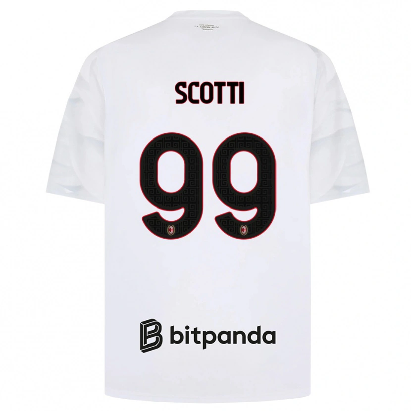 Danxen Kinder Filippo Scotti #99 Weiß Rot Schwarz Auswärtstrikot Trikot 2026/27 T-Shirt Österreich