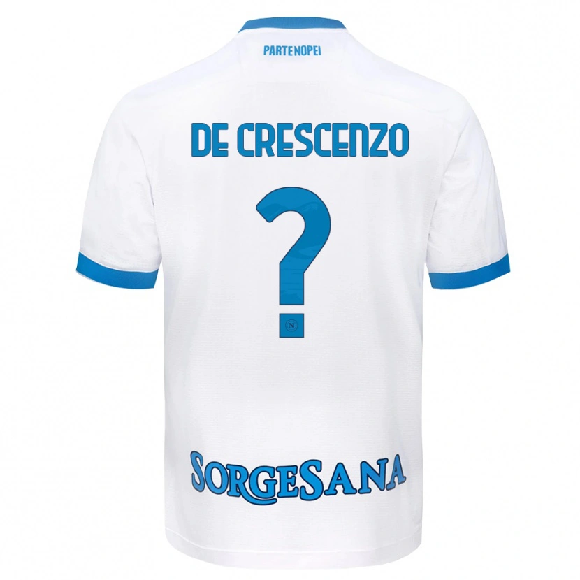Danxen Kinder Francesco De Crescenzo #0 Weiß Hellblau Auswärtstrikot Trikot 2026/27 T-Shirt Österreich