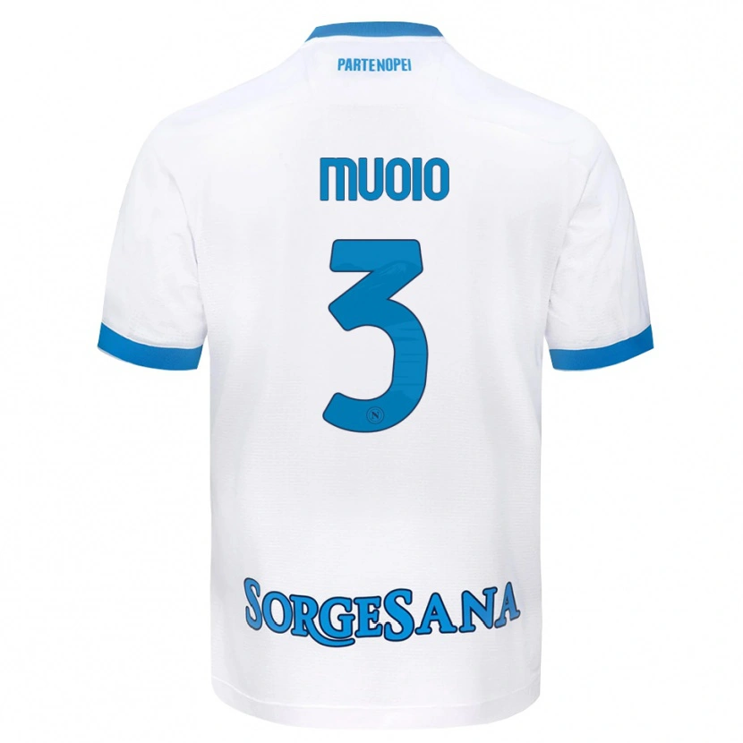 Danxen Kinder Gabriele Muoio #3 Weiß Hellblau Auswärtstrikot Trikot 2026/27 T-Shirt Österreich