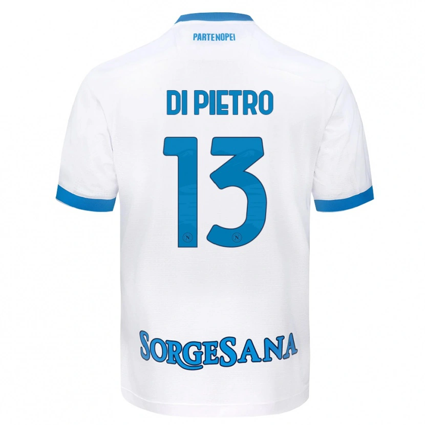 Danxen Kinder Ciro Di Pietro #13 Weiß Hellblau Auswärtstrikot Trikot 2026/27 T-Shirt Österreich