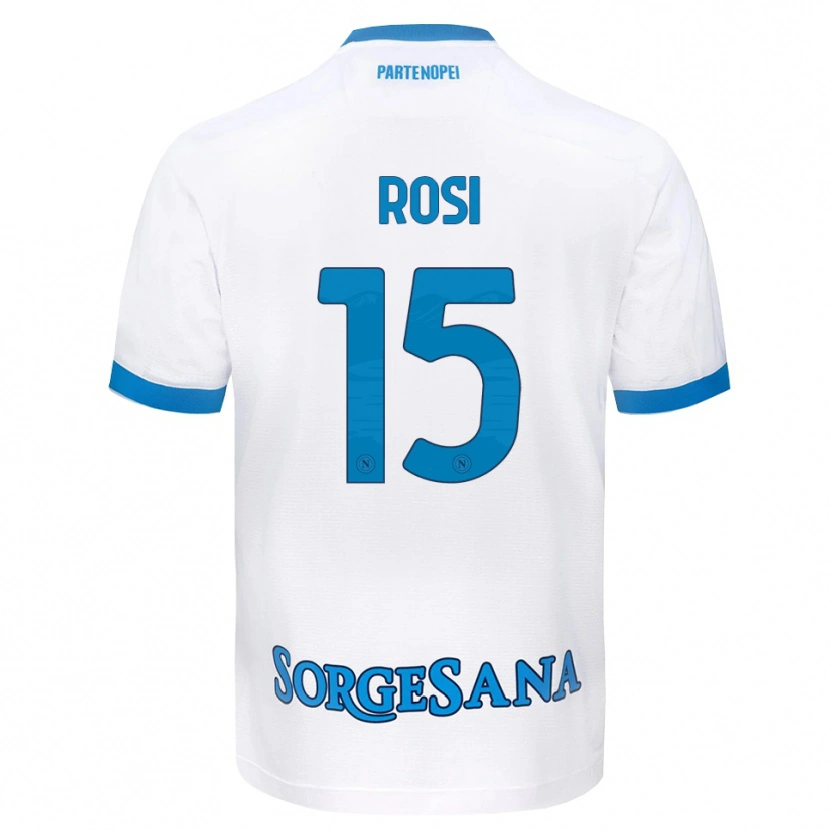Danxen Kinder Pasquale Rosi #15 Weiß Hellblau Auswärtstrikot Trikot 2026/27 T-Shirt Österreich