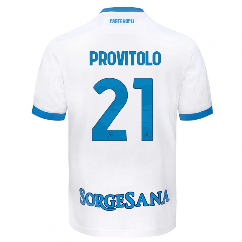 Danxen Kinder Vincenzo Provitolo #21 Weiß Hellblau Auswärtstrikot Trikot 2026/27 T-Shirt Österreich