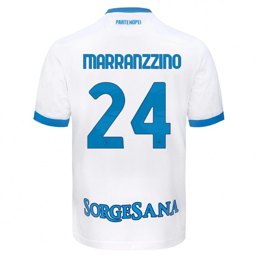 Danxen Kinder Pasquale Marranzzino #24 Weiß Hellblau Auswärtstrikot Trikot 2026/27 T-Shirt Österreich