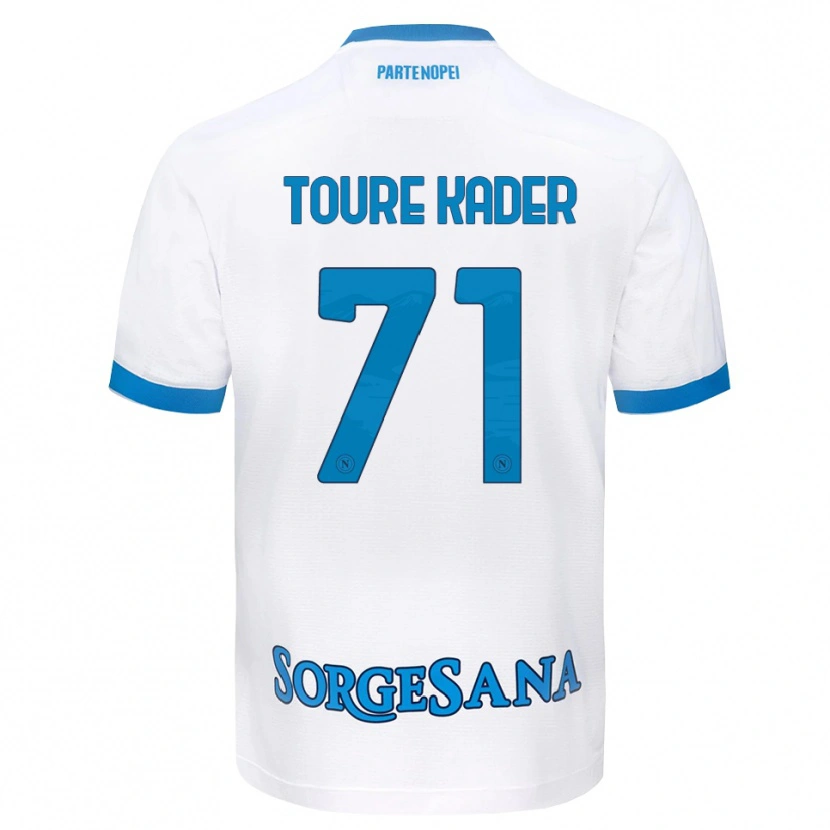 Danxen Kinder Aziz Toure Kader #71 Weiß Hellblau Auswärtstrikot Trikot 2026/27 T-Shirt Österreich