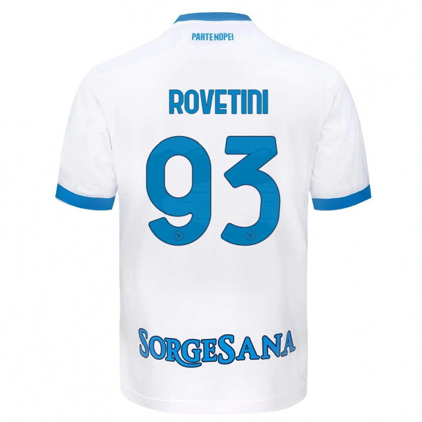 Danxen Kinder Alessandro Rovetini #93 Weiß Hellblau Auswärtstrikot Trikot 2026/27 T-Shirt Österreich