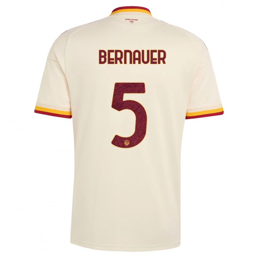 Danxen Kinder Vanessa Bernauer #5 Champagner Rot Gelb Auswärtstrikot Trikot 2026/27 T-Shirt Österreich
