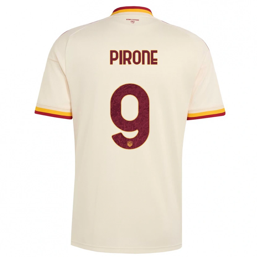Danxen Kinder Valeria Pirone #9 Champagner Rot Gelb Auswärtstrikot Trikot 2026/27 T-Shirt Österreich