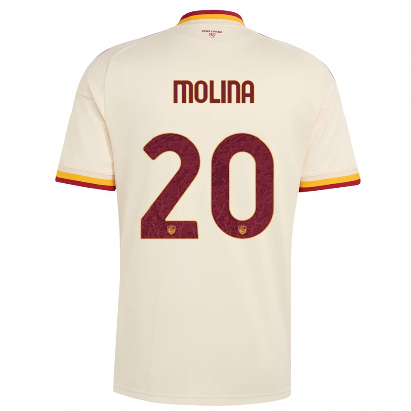 Danxen Kinder Nahuel Molina #20 Champagner Rot Gelb Auswärtstrikot Trikot 2026/27 T-Shirt Österreich