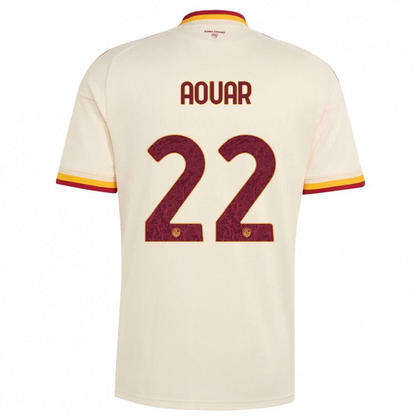 Danxen Kinder Houssem Aouar #22 Champagner Rot Gelb Auswärtstrikot Trikot 2026/27 T-Shirt Österreich