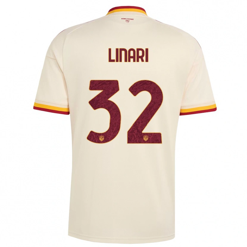 Danxen Kinder Elena Linari #32 Champagner Rot Gelb Auswärtstrikot Trikot 2026/27 T-Shirt Österreich