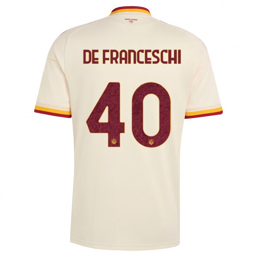 Danxen Kinder Leonardo De Franceschi #40 Champagner Rot Gelb Auswärtstrikot Trikot 2026/27 T-Shirt Österreich