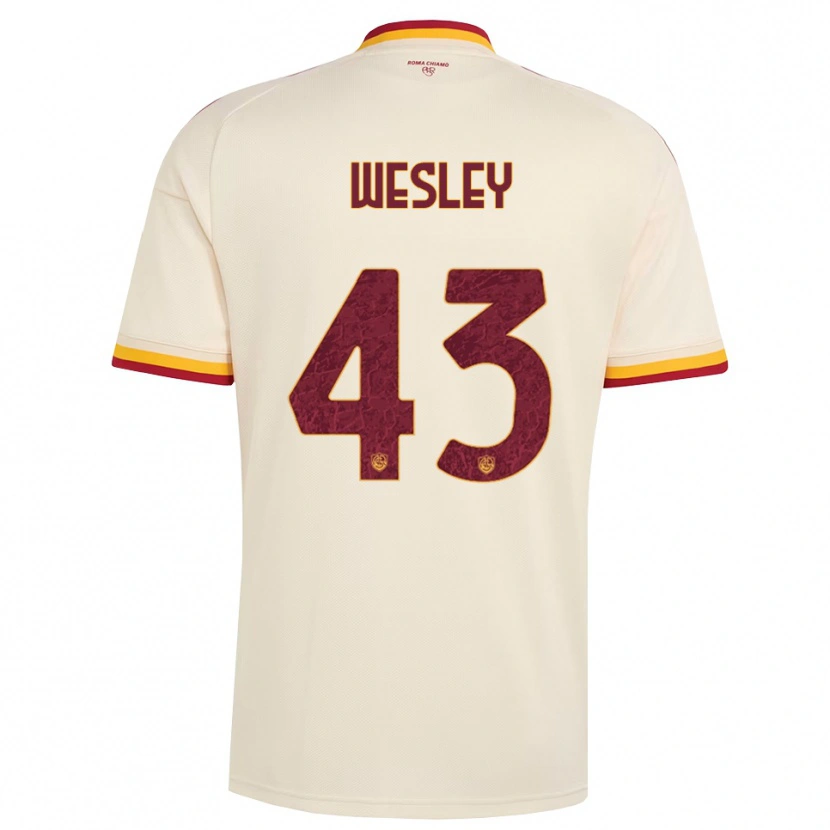 Danxen Kinder Wesley Vinícius França Lima #43 Champagner Rot Gelb Auswärtstrikot Trikot 2026/27 T-Shirt Österreich