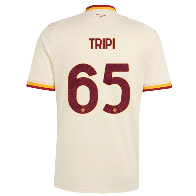 Danxen Kinder Filippo Tripi #65 Champagner Rot Gelb Auswärtstrikot Trikot 2026/27 T-Shirt Österreich