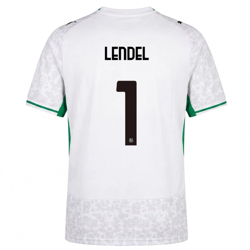 Danxen Kinder Davide Lendel #1 Weiß Schwarz Grün Auswärtstrikot Trikot 2026/27 T-Shirt Österreich