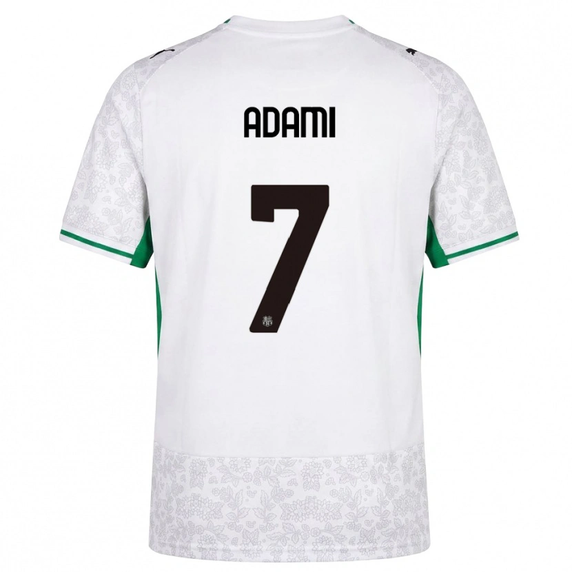 Danxen Kinder Greta Adami #7 Weiß Schwarz Grün Auswärtstrikot Trikot 2026/27 T-Shirt Österreich