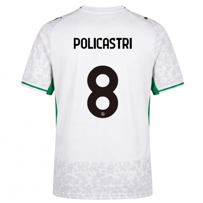 Danxen Kinder Giuseppe Policastri #8 Weiß Schwarz Grün Auswärtstrikot Trikot 2026/27 T-Shirt Österreich