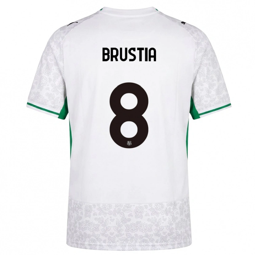 Danxen Kinder Martina Brustia #8 Weiß Schwarz Grün Auswärtstrikot Trikot 2026/27 T-Shirt Österreich