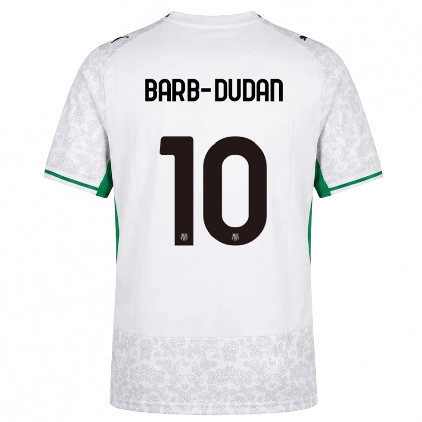 Danxen Kinder Marco Barb-Dudan #10 Weiß Schwarz Grün Auswärtstrikot Trikot 2026/27 T-Shirt Österreich
