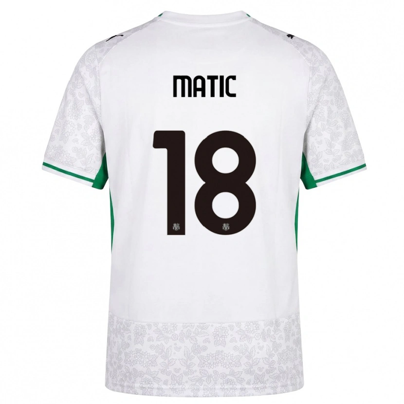 Danxen Kinder Nemanja Matić #18 Weiß Schwarz Grün Auswärtstrikot Trikot 2026/27 T-Shirt Österreich