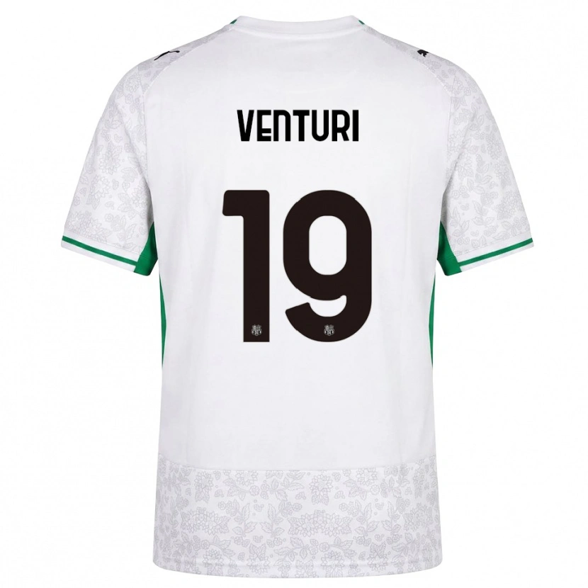 Danxen Kinder Luca Venturi #19 Weiß Schwarz Grün Auswärtstrikot Trikot 2026/27 T-Shirt Österreich