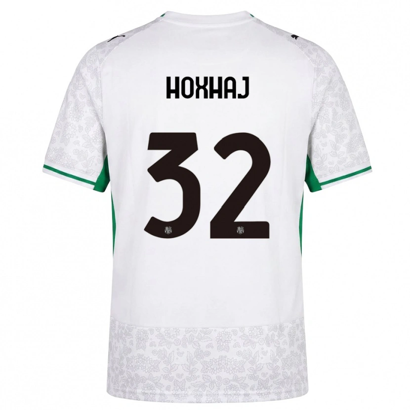 Danxen Kinder Kristina Hoxhaj #32 Weiß Schwarz Grün Auswärtstrikot Trikot 2026/27 T-Shirt Österreich