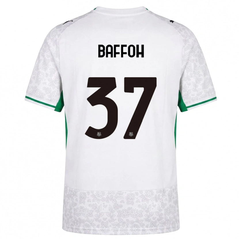 Danxen Kinder Jeffrey Baffoh #37 Weiß Schwarz Grün Auswärtstrikot Trikot 2026/27 T-Shirt Österreich