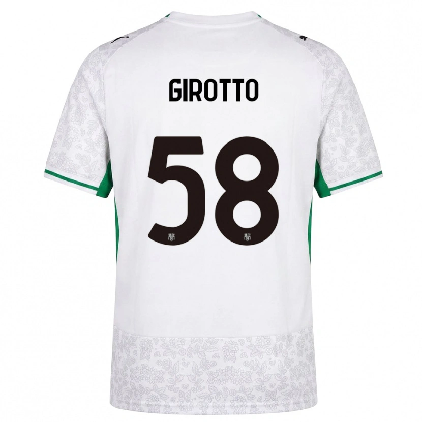 Danxen Kinder Emma Girotto #58 Weiß Schwarz Grün Auswärtstrikot Trikot 2026/27 T-Shirt Österreich