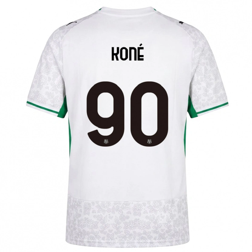 Danxen Kinder Ismaël Koné #90 Weiß Schwarz Grün Auswärtstrikot Trikot 2026/27 T-Shirt Österreich