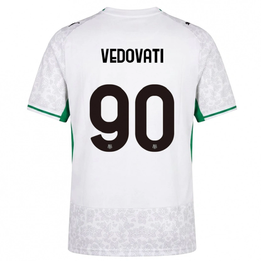 Danxen Kinder Gabriele Vedovati #90 Weiß Schwarz Grün Auswärtstrikot Trikot 2026/27 T-Shirt Österreich