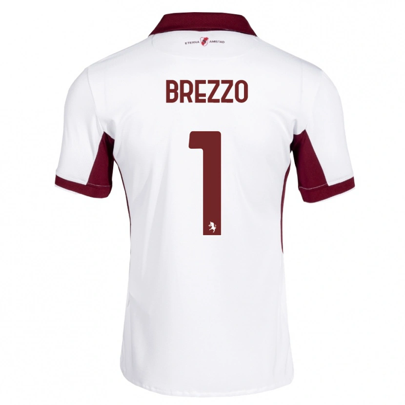 Danxen Kinder Matteo Brezzo #1 Burgund Weiß Rot Auswärtstrikot Trikot 2026/27 T-Shirt Österreich
