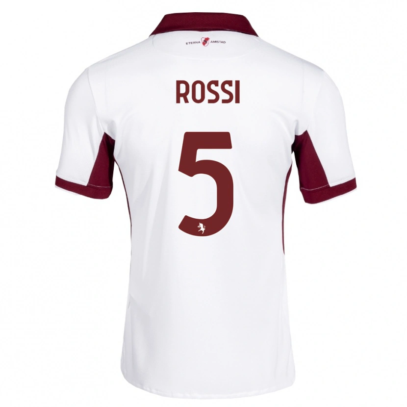 Danxen Kinder Simone Rossi #5 Burgund Weiß Rot Auswärtstrikot Trikot 2026/27 T-Shirt Österreich