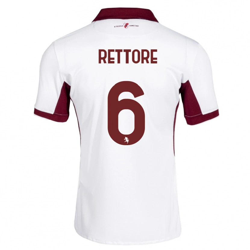 Danxen Kinder Mirko Rettore #6 Burgund Weiß Rot Auswärtstrikot Trikot 2026/27 T-Shirt Österreich