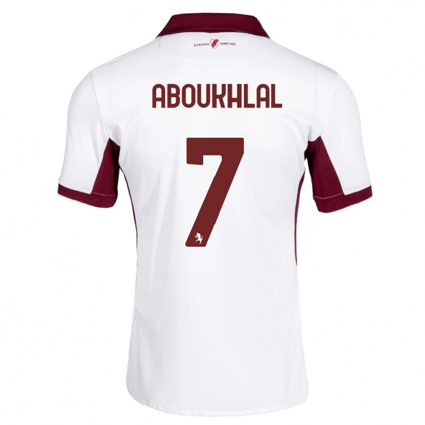 Danxen Kinder Zakaria Aboukhlal #7 Burgund Weiß Rot Auswärtstrikot Trikot 2026/27 T-Shirt Österreich