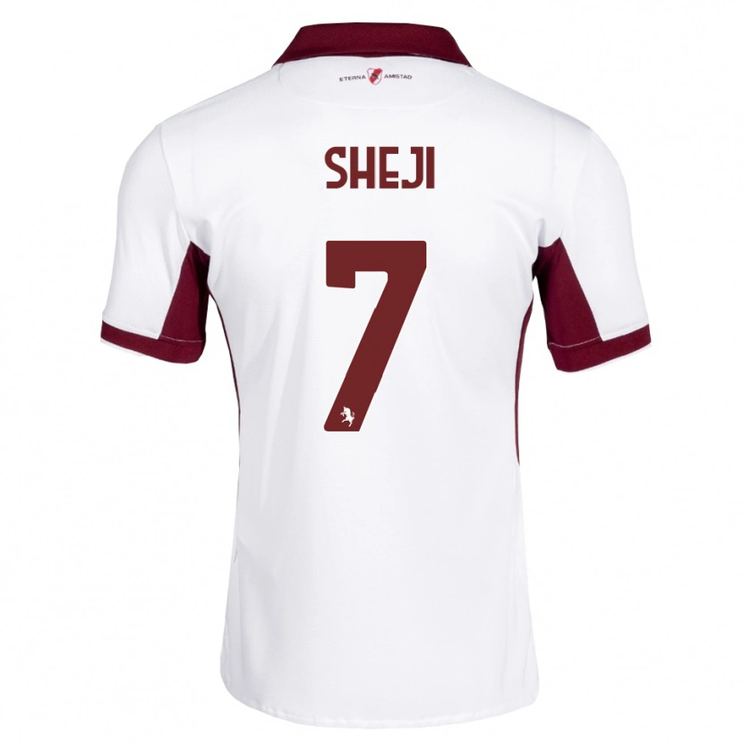 Danxen Kinder Rikardo Sheji #7 Burgund Weiß Rot Auswärtstrikot Trikot 2026/27 T-Shirt Österreich